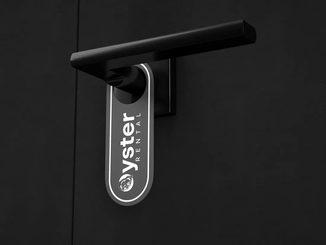 Oyster Rental tag on a door handle